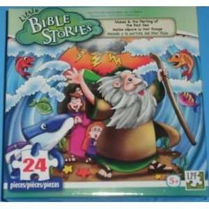   24 Piece Puzzle   Moses and The Parting of The Red Sea Toys & Games