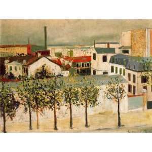   Utrillo   32 x 24 inches   Paris suburbs 