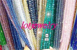wholesale lots 54strs 10 colors 8mm crystal loose beads Bes022  