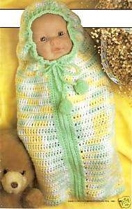 SNUGGLY Warm Babys Bunting/Crochet Pattern  