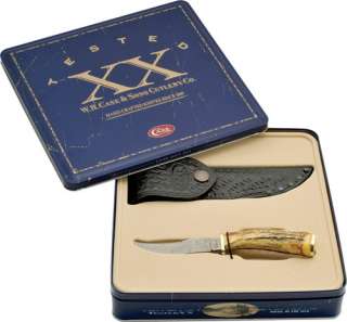 Case Knives Pheasant Hunter Burnt Stag 7 Overall India Stag Knife 