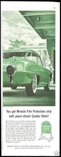 1956 Pontiac Strato Chief Concept Car Quaker State Print Ad  