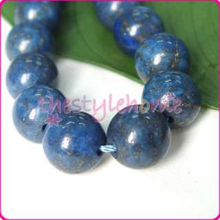 Strands 8mm Lapis Lazuli Round Gems Loose Beads 15.5  