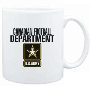  Mug White  Canadian Football DEPARTMENT / U.S. ARMY 