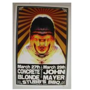   Blonde John Mayer Handbill Poster Austin Stubb 