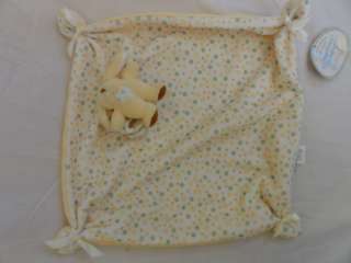 NWT STEPHAN BABY YELLOW SECURITY BLANKET PUPPY DOG  