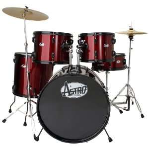  Astro MAXS522C WR 5 Piece Drum Set Musical Instruments