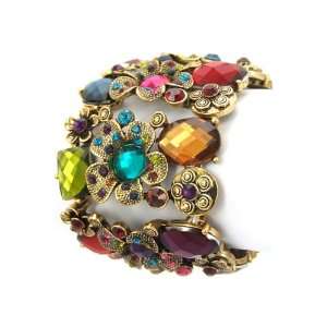  Jewel Flower Stretchable Bracelet 