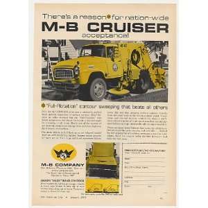 1969 M B Cruiser Street Sweeper Truck Print Ad