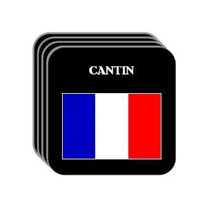  France   CANTIN Set of 4 Mini Mousepad Coasters 