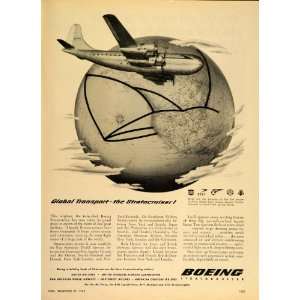  1949 Ad Boeing Stratocruiser Commercial Airliner Plane 