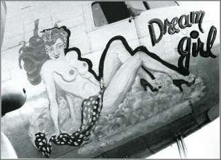 Photo Nose Art Dream Girl, C 47 Skytrain, WWII  