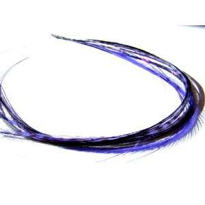  Feather Hair Extension with Tinsel (Midnight Bling Bundle 