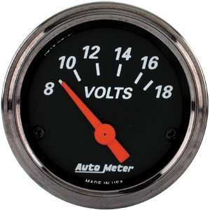  AutoMeter 2 Voltmeter, 8 18 Volts Automotive