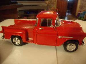 SUPERIOR 124 1955 CHEVY 3100 STEPSIDE PICKUP in RED  