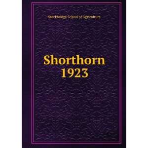  Shorthorn. 1923 Stockbridge School of Agriculture Books