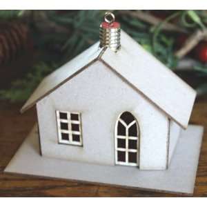   Cardboard House Ornament Cottage 2.5X2.25 Arts, Crafts & Sewing