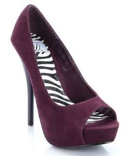  Purple faux Suede Peep Toe Platform Stiletto Pumps Shoes
