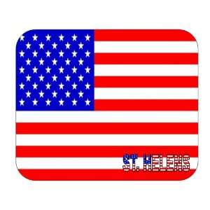  US Flag   St. Helens, Oregon (OR) Mouse Pad Everything 