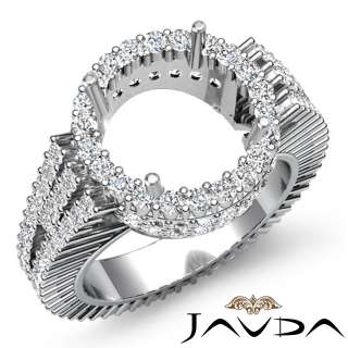   5ct Diamond Wedding Ring Round Setting Platinum s5.5 Engagement Women