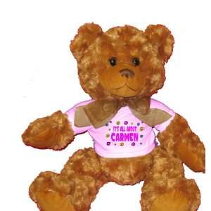  Its All About Carmen Plush Teddy Bear with WHITE T Shirt 