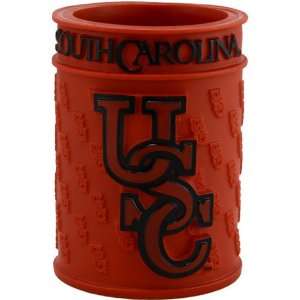 South Carolina Gamecocks Embossed Plastic Can Coozie 