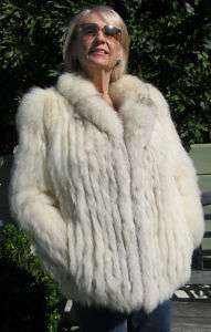Saga Fox Fur Jacket Coat sz Medium Very Beautiful  