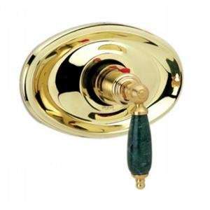 Phylrich TH158F_026   Carrara 3/4 Inch Thermostat, Green Marble Lever 