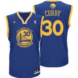  Stephen Curry Blue Adidas Revolution 30 NBA Replica Golden 