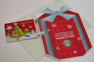Starbucks Japan 2010 Christmas Card Tree with Folder  