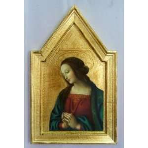  12 x 19 Praying Virgin by Perugino Plaque