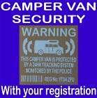 CAMPER VAN SECURITY STICKERS   TRACKER   CAMPERVAN