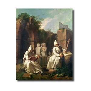  Carthusian Monks In Meditation Giclee Print