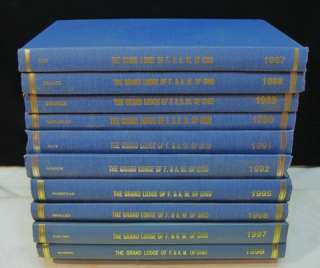   MASONIC GRAND LODGE PROCEEDINGS~OHIO FREE MASONS BOOKS~RITUAL~HISTORY