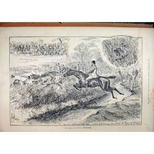    House Commons Steeplechase 1889 Horse Jumping Water