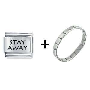  Stay Away Italian Charm Pugster Jewelry