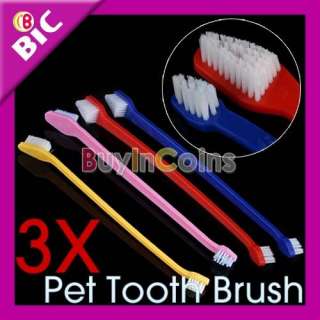 Dual End Dog Cat Dental Pet Grooming Tooth Brush 22  