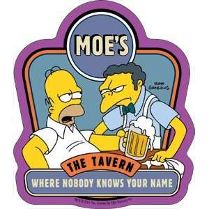  Simpsons Moes Tavern Sticker S SIM 0047 Toys & Games