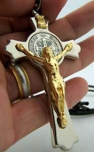 Rare St. Benedict Exorcism Crucifix Cross Catholic NR  