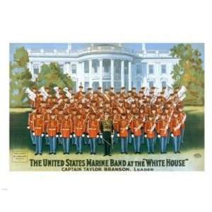   Marine Band at the White house  10 x 8  Poster Print