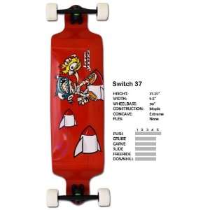  Landyachtz Switch 37 Complete Longboard Skateboard New On 