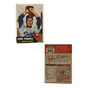  Johnny Podres 1953 Topps Card