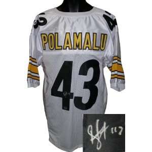 Troy Polamalu signed Pittsburgh Steelers White Prostyle 