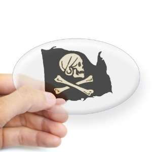  Henry Avery Pirate Flag Pirate Oval Sticker by  