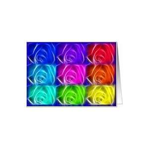 rainbow roses Card