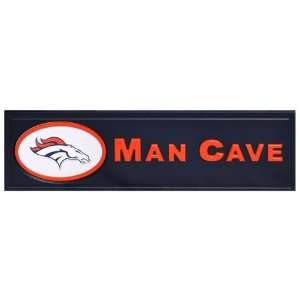 Denver Broncos Man Cave Wooden Bar Sign