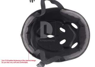 Head 11 holes adjustable Black Tactical Helmet SWAT Force Recon Hurt 