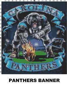 NFL Carolina Panthers Mascot cross stitch pattern  