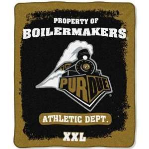  Purdue Boilermakers NCAA Property of Micro Raschel Blanket 