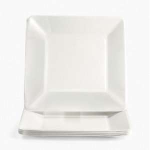  Square Dinner Plates   White   Tableware & Party Plates 